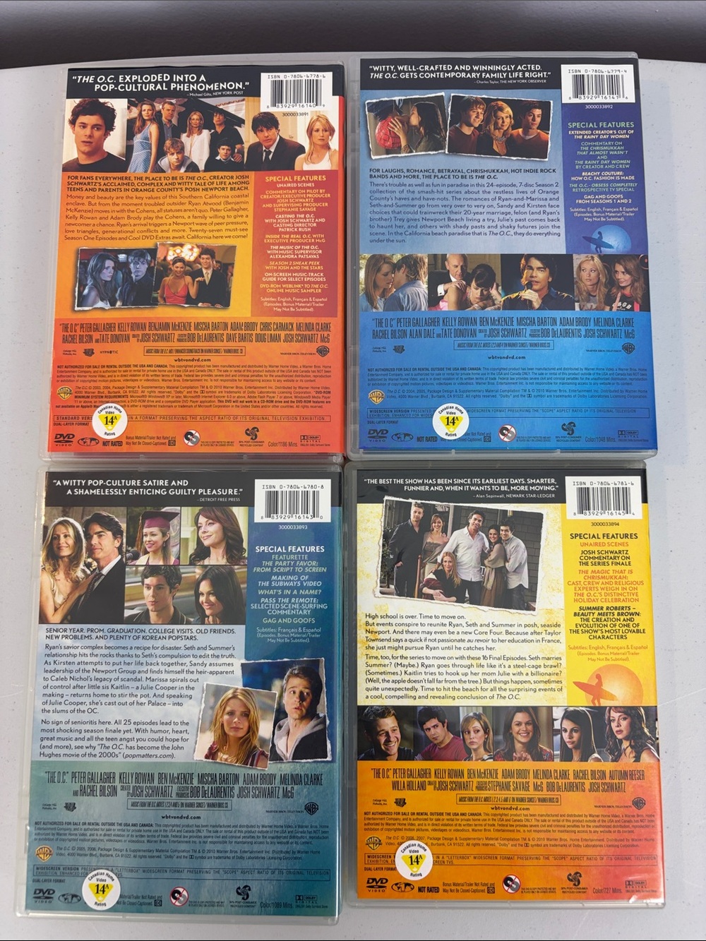 The O.C. Complete Series Seasons 1-4 DVD Lot Complete TV Series Warner Bros - Picture 3 of 10